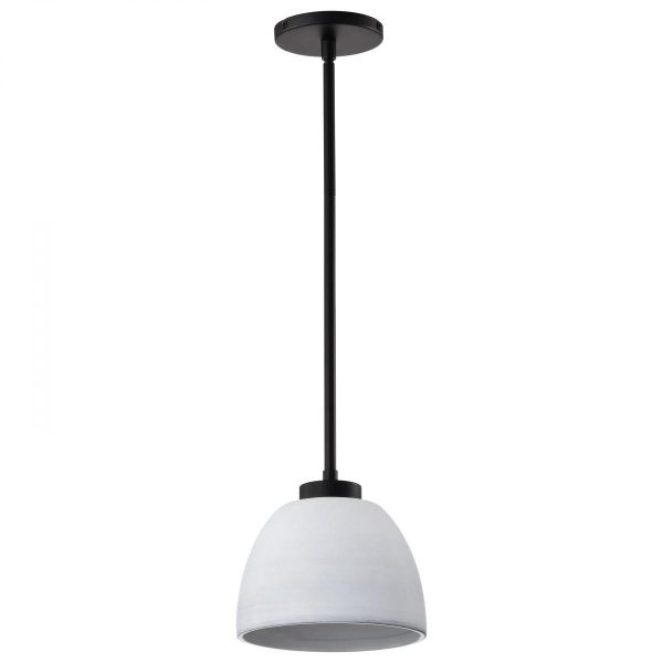 Collins 8  Pendant Light, Matte Black Finish Discount