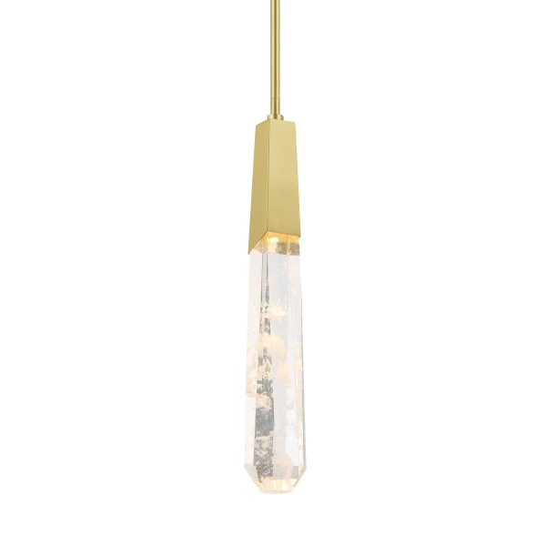 Drifting Droplets 18  1 Light LED Pendant Light Brushed Brass Finish Supply