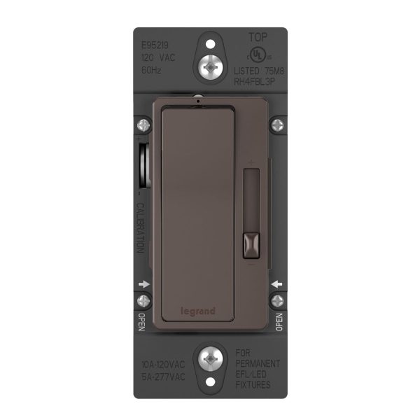 radiant 0-10V Dimmer Switch, LED|Fluorescent, 120V-277V, Brown on Sale