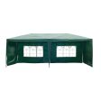 EASYCOMFORT Gazebo da Esterno Impermeabile  in Acciaio e PE con Pannelli Rimovibili, Verde, 3x6m For Cheap