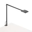 Mosso Pro Metallic Black Contemporary LED Desk Lamp with One-Piece Desk Clamp For Discount