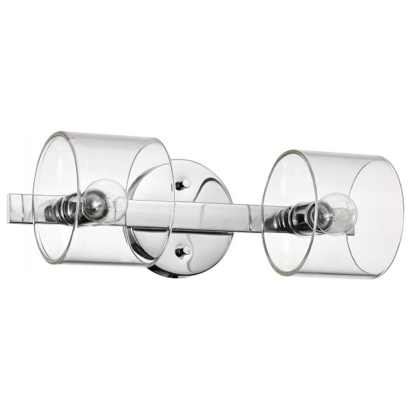 Marlowe 16  2 Lights Bathroom Vanity Light, Polished Nickel Finish Online Hot Sale