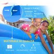 Easycomfort Piscina Gonfiabile per 3-4 Persone in PVC con Pompa Manuale, ?274x76cm, Blu Sale