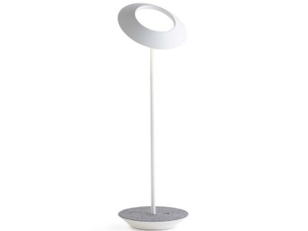 Royyo Matte White With Oxford Felt Modern LED Desk Lamp with USB Port Sale