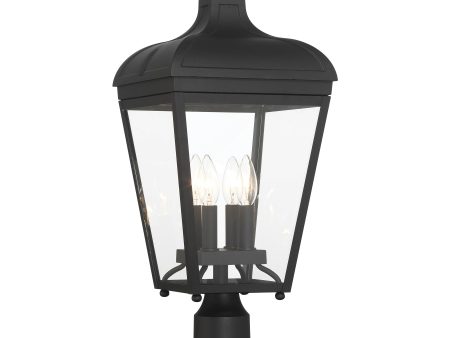 Marquee 22  4 Lights Outdoor Post Light Black Finish Online now