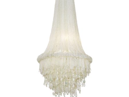 Crystal Reign 38  4 Lights Pendant Light Silver Finish Supply