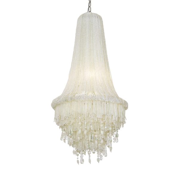 Crystal Reign 38  4 Lights Pendant Light Silver Finish Supply