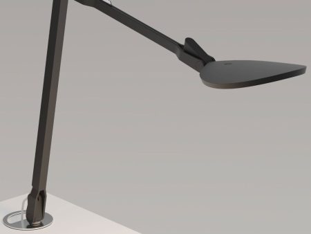 Splitty Reach Matte Black Contemporary LED Desk Lamp with Grommet Mount and USB Port Online