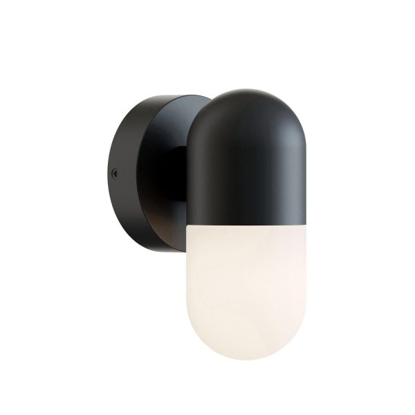 Irvine 8   LED Outdoor Wall Sconce, Black Finish For Sale