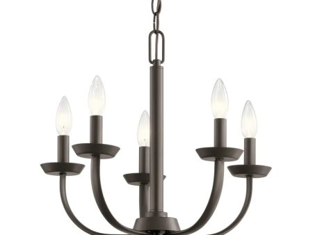 Kennewick 18  5-Light Chandelier, Olde Bronze Finish Sale