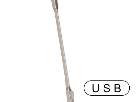 Splitty Pro Silver Contemporary LED Desk Lamp with Table Base and USB Port Fashion