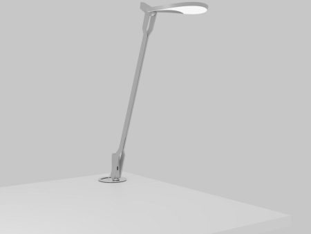 Splitty Pro Silver Contemporary LED Desk Lamp with Grommet Mount and USB Port Online Sale