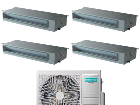 Climatizzatore Condizionatore Hisense Quadri Split Inverter Canalizzato Canalizzabile 9+9+9+12 con 4AMW105U4RAA R-32 Wi-Fi Optional 9000+9000+9000+12000 Con Telecomando di Serie Cheap