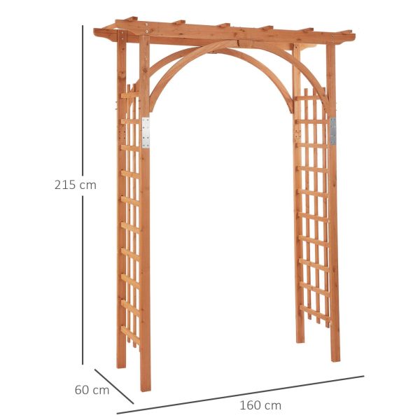 EasyComfort Arco in Legno da Giardino Pergola e Spalliera per Piante Rampicanti For Cheap