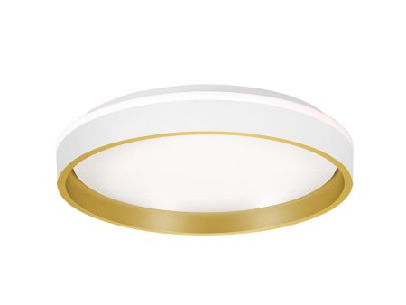 Rana 16   LED Flush Mount Light, White Finish on Sale