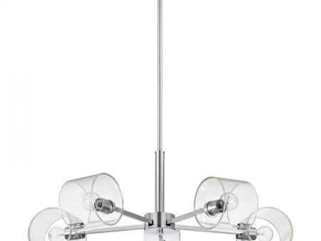 Marlowe 28  5 Lights Chandelier, Polished Nickel Finish Cheap