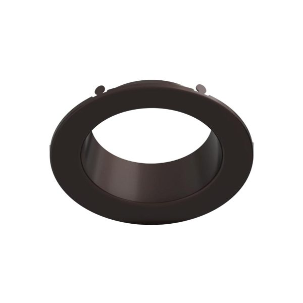 4  Round Trim for Commercial Downlights, Smooth Bronze Finish Sale