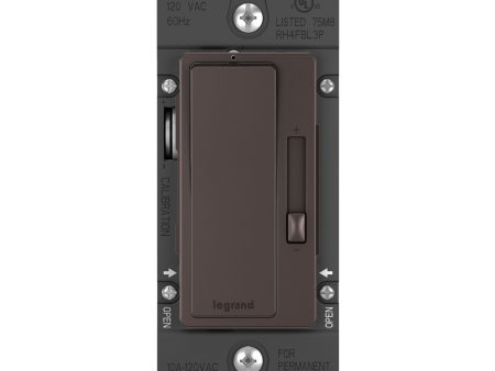 radiant 0-10V Dimmer Switch, LED|Fluorescent, 120V-277V, Dark Bronze Online Hot Sale