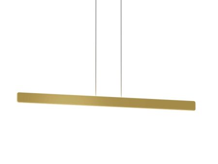 Sub 48 in. LED Pendant Light Single Gold Finish Sale