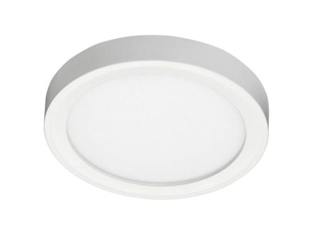 JSF 7 in. LED Round Disk Light 1000 Lumens 4000K 120-277V White finish For Cheap