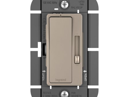 radiant 1100W 3-Way Magnetic Low-Voltage Dimmer Switch, Nickel Hot on Sale