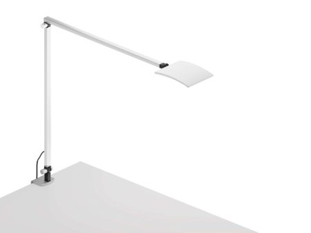 Mosso Pro White Contemporary LED Desk Lamp with Two-Piece Desk Clamp Online