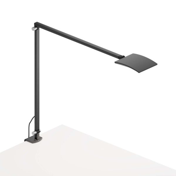 Mosso Pro Metallic Black Contemporary LED Desk Lamp with Two-Piece Desk Clamp Online Hot Sale