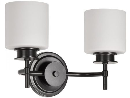 Warren 9  2 Lights Bathroom Vanity Light, Gun Metal Finish Cheap