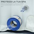 Easycomfort Set 6 Filtri per Piscine e Spa Gonfiabili in Tessuto non Tessuto, Ø10.5x8cm, Blu e Bianco Cheap